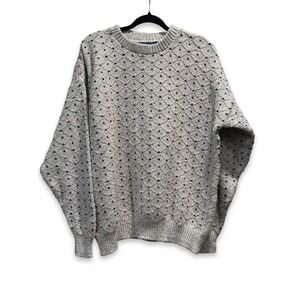 Vtg Cambridge Classics Sweater MADE IN USA Mervyns Men XL Cotton Diamond Pattern